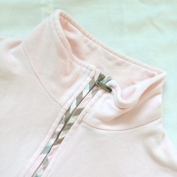 BURBERRY London Authentic Pink Zip Up Top - Picture 11 of 13